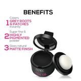 RENEE Cover-Up Hair Powder | Covers Grey Roots & Bald Spots Instantly | Highly Pigmented, Fuller & Denser Look | Long-Lasting | Matte Finish | Fine Powder | Flawless Application | 4gm