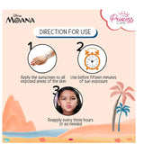 rnsunsc - RENEE Princess by Disney Moana Sunscreen with SPF 50, Protects & Nourishes, Zero White Cast, Lightweight & Non - Greasy, Quick - absorbing Formula, Vitamin E, Cocoa Butter, Provitamin B5 Infused, 50 Ml - Looknstyle