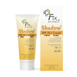 Fixderma Shadow SPF 50+Cream | Sunscreen for Dry Skin | No White Cast | UVA & UVB Protection | For Women & Men | Non Greasy & Water Resistant - 40 gm