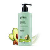 Plum Avocado & Argan Frizz Control Shampoo | for Curly, Wavy & Frizzy Hair | Sulphate & Parabens Free | with Aloe Vera Extract | Reduces Frizz, Retains Moisture & Conditions Strands | 250m