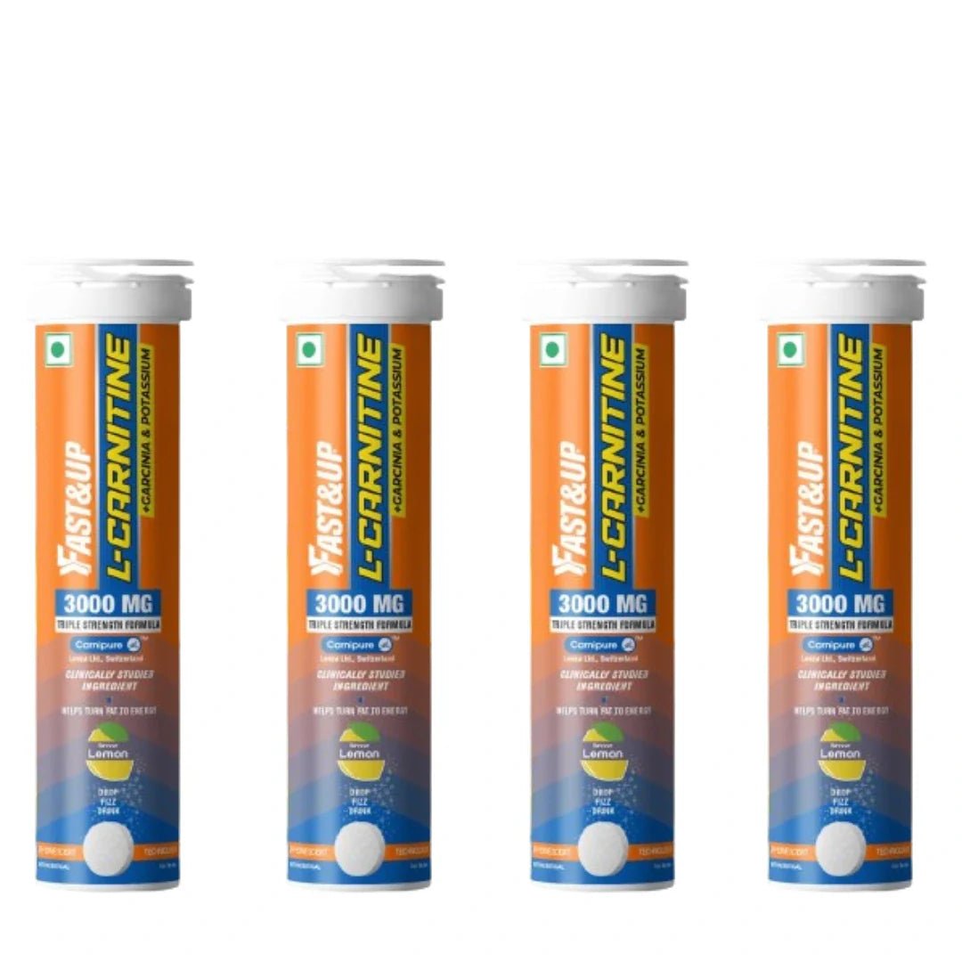 f&ulcr2 - Fast&Up L - Carnitine 3000mg Tablets - Lemon (Pack of 4) - Looknstyle