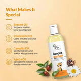 Fixderma Hoopoe Baby Massage Elixir|Baby Oil with Chamomile, Camellia, Safflower, Seasome & Jojoba Oil |Baby Massager Oil | Dermatologist Tested (100 Ml) - Deals999