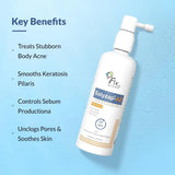 FIXDERMA Salyzap - Az 2% Salicylic Acid + 2% Azelaic Acid Body Acne Treatment Unscented Spray For Acne On Body Parts Like Back, Upper Arms | Paraben Free | Unclog Pores - 100Ml - Deals999