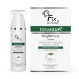 - Fixderma TomaGlow Skin Brightening Serum for Face with 4% Niacinamide, 2% Alpha Arbutin, Vitamin C & White Tomato Extract | Reduce Pigmentation & Dark Spots | Brightens the Skin For Men & Women - 30ML - Looknstyle