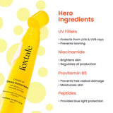 - Foxtale Dewy Sunscreen SPF 70 PA++++ With Niacinamide + Provitamin B5 + Vitamin E (50 ml) (pack of 2) - Looknstyle