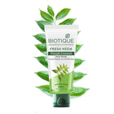biofn - Biotique Fresh Neem Pimple Control Face Wash Prevents Pimples For All Skin Types (100ml) - Looknstyle