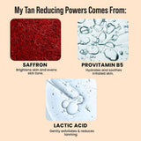 ghafw-Ghar Soaps De-Tan Face Wash | For Tan Reducing, Brightening & Glowing Skin | With Saffron, Provitamin B5, & Lactic Acid | For All Skin Types (100ml x 1 Pack)-Looknstyle