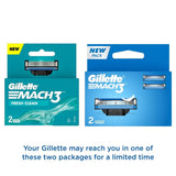 mach3bld2ps - Gillette Mach 3 Manual Shaving Razor Blades - 2s Pack (Cartridge) - Looknstyle