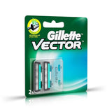 vector1 - Gillette Vector plus Manual Shaving Razor Blades - 2 Cartridge - Looknstyle