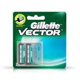 vector1 - Gillette Vector plus Manual Shaving Razor Blades - 2 Cartridge - Looknstyle