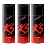 ksspt3 - Kama Sutra Spark Deodorant for Men, 150ml (Pack of 3) - Looknstyle