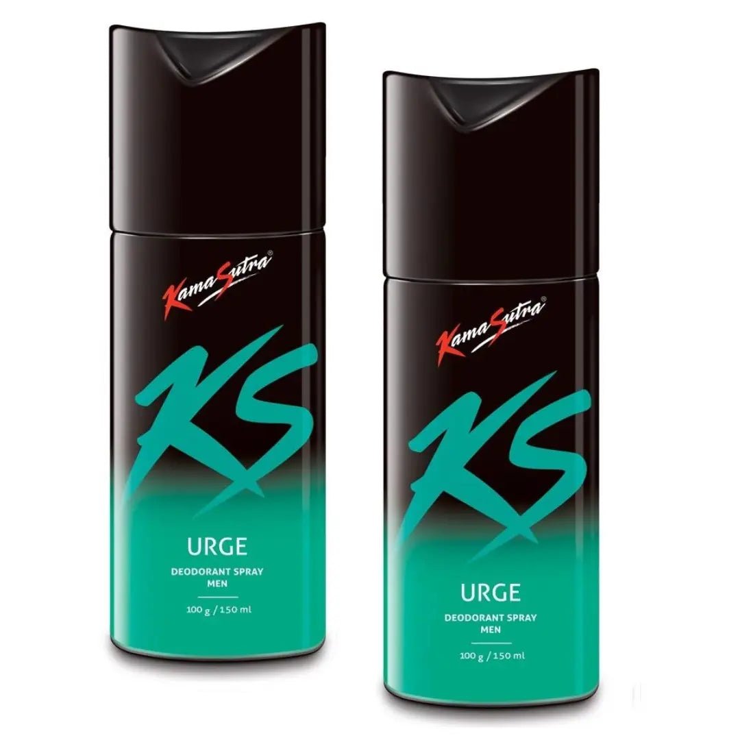 ksur2 - KamaSutra Urge Deodorant Spray For Men - 150ml (Pack of 2) - Looknstyle
