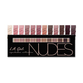 L.A Girl Eyeshadow Palette - 12 Shades, High Pigmented, Long Wearing & Easily Blendable, Matte, Shimmery & Metallic Finish, Beauty Brick Nudes - 12g - Deals999