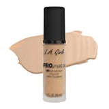 lagripro - L.A GIRL - HD Pro Matte Foundation - Nude | Medium to full coverage foundation | Long wearing, buildable coverage | Best for normal to oily skin types | Suede - like finish | 30ml - Looknstyle