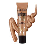 L.A Girl Luminous Glow Illuminating Cream Liquid Highlighter - Moonlight, Brown, Blends Smoothly, Healthy glow (30ml) - Deals999