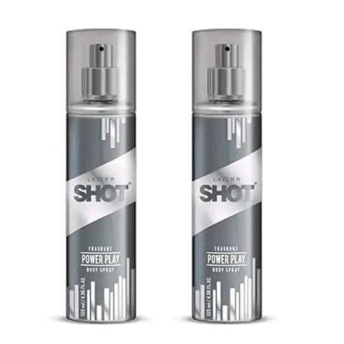 lyrsht18 - Layer'r Shot Fragrant Power Play Body Spray (135ml) (Pack of 2) - Looknstyle