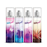 ls58 - Layer'r Wottagirl Secret Crush Amber Kiss Mystic Island Vanilla Twist Body Spray Combo Of 4 - Looknstyle