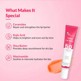 Fixderma tinted lip Balm spf50,For Women & Men - 15ml