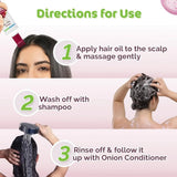 mamahshampoo150ml - Mamaearth Anti Hair Fall Spa Range Hair Care Set: Onion Shampoo 250 ml + Onion Conditioner 250 ml + Onion Hair Oil 150 ml - Looknstyle