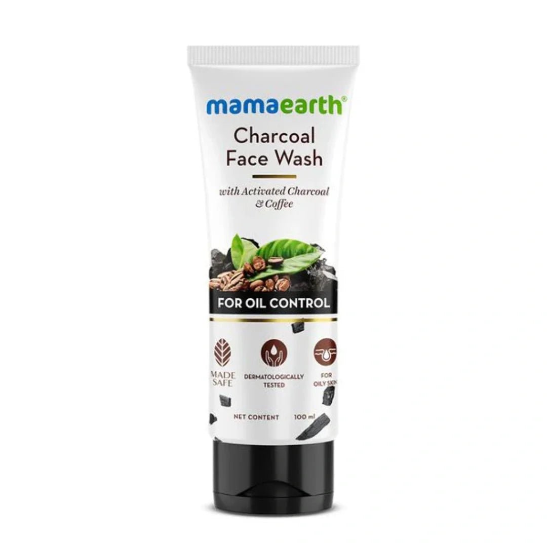 charfw1 - Mamaearth Charcoal Face Wash for Oil Control (100ml) - Looknstyle