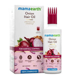 maonianhaic150 ml - Mamaearth Onion Hair Oil for Hair Growth & Hair Fall Control with Redensyl (150ml) - Looknstyle