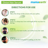 oniserum - Mamaearth Onion Hair Serum For Silky & Smooth Hair, Tames Frizzy Hair, with Onion & Biotin for Strong, Tangle Free & Frizz - Free Hair - 100 ml - Looknstyle