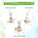 Mamaearth Rice Oil - Free Face Moisturizer for Oily Skin - 80g & Rice Water Dewy Active Serum - 50ml - Deals999