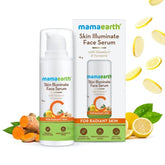 mevtcsrm15 - Mamaearth Skin Illuminate Face Serum With Vitamin C & Turmeric For Radiant Skin (15gm) - Looknstyle