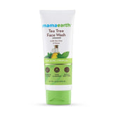 mmttfw100ml - Mamaearth Tea Tree Natural Face Wash for Acne & Pimples Wash 100 ml - For Normal & Dry Skin - Looknstyle