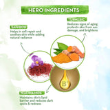 meubse - Mamaearth Ubtan Face Serum for glowing skin with Turmeric & Saffron for Skin Brightening 30ml - Looknstyle