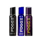 Fogg Fresh body Spray For Men ( marco , royal , paradise )combo. Pack of 3