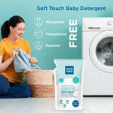 mmld - Mee Mee Baby Liquid Detergent 1 L | Ph balanced, Free from Harsh Chemicals, Safe for mother's hands & baby's skin | Anti - Bacterial, Removes Stains & Odor with One Drop, Hypoallergenic - Looknstyle