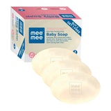 MEE1 - Mee Mee Baby Soap 75g, Pack of 3 (Buy 2, Get 1 Free) | Nurturing Bathing Bar with Natural Shea & Cocoa Butter | For Baby's Sensitive Skin | Paraben Free | Dermatologist - Approved for Gentle Skin Care - Looknstyle