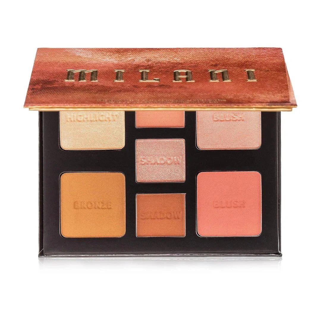 maicf2 - Milani All - Inclusive Eye, Cheek & Face Palette - Light to Medium, Multi - Color, (MIL0378000) Satin Finish - Looknstyle