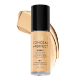 Milani Conceal Perfect 2 In 1 Foundation Liquid Radiant Concealer, Sand Beige, 30ml - Deals999