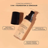mfc12 - Milani Full Coverage Conceal + Perfect 2 - In - 1 Foundation + Concealer - Warm Natural (1 Fl. Oz.) Cruelty - Free Liquid Foundation Blemishes & Skin Discoloration, Dry - Looknstyle