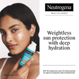 nehysun - Neutrogena Hydro Boost Face Sunscreen SPF50 + Hyaluronic Acid, Niacinamide Oily & Sensitive Skin (50ml) - Looknstyle