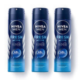 nv118 - Nivea Fresh Active Deodorant For Men - 150ml (Pack of 3) - Looknstyle