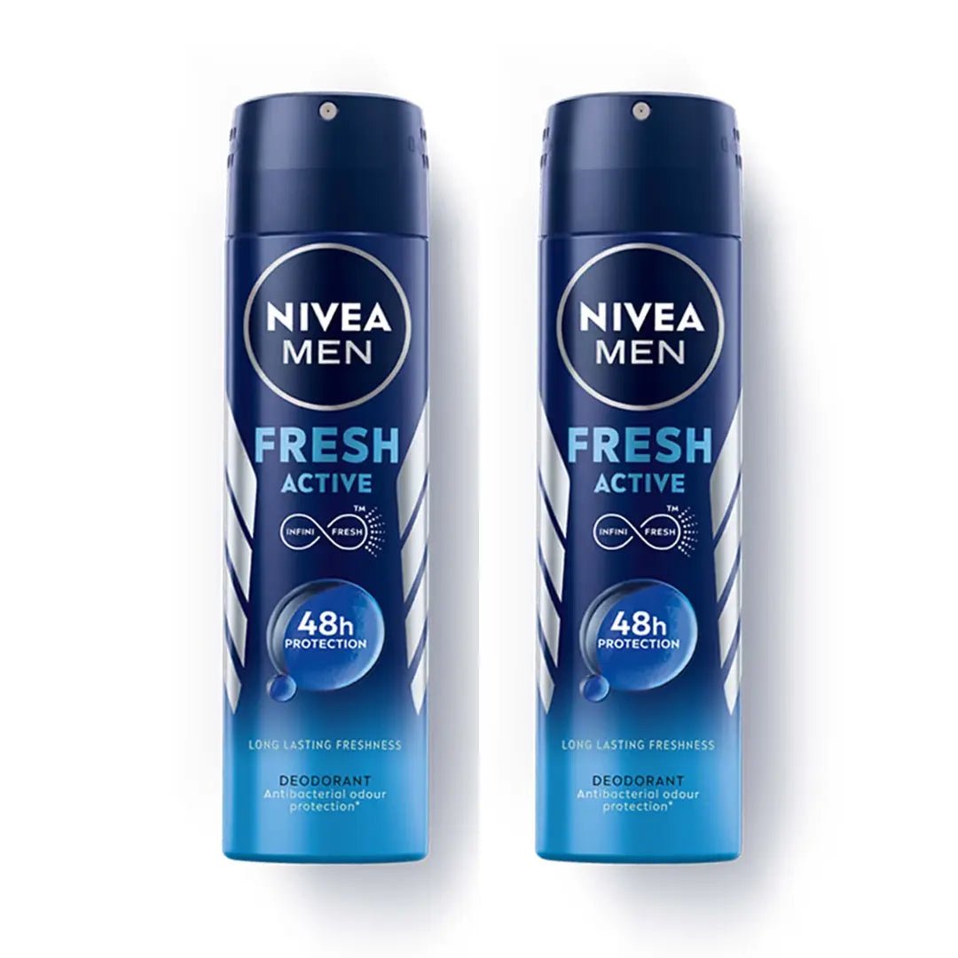 nv46 - NIVEA MEN Fresh Active Deodorant For Men - 150ml (Pack of 2) - Looknstyle