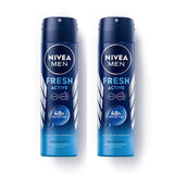 nv46 - NIVEA MEN Fresh Active Deodorant For Men - 150ml (Pack of 2) - Looknstyle