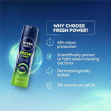 NIVEA Men Fresh Power Deodorant Spray (150ml) - Deals999