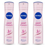 nv55 - Nivea Pearl & Beauty Deodorant for Women - 150ml (Pack of 3) - Looknstyle