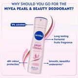 nv55 - Nivea Pearl & Beauty Deodorant for Women - 150ml (Pack of 3) - Looknstyle