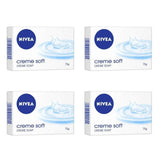 nvasp75 - NIVEA Soap, Creme Soft, For Hands And Body,75 g (Pack of 4) - Looknstyle