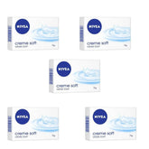 nvasp5 - NIVEA Soap, Creme Soft, For Hands And Body,75 g (Pack of 5) - Looknstyle