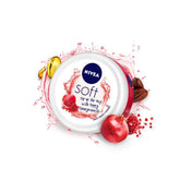 nive2 - NIVEA Soft Light Moisturizer 200ml | Peppy Pomegranate | For Face, Hand & Body, Instant Hydration | Non - Greasy Cream | With Vitamin E & Jojoba Oil | All Skin Types - Looknstyle