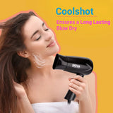 Nova NHP 8100 Silky Shine 1200 Watts Hot and Cold Foldable Hair Dryer - Black - Deals999