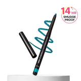Nykaa GLAMOReyes Waterproof & Smudgeproof Colored Kajal Eyeliner Eye Pencil - Teal (Sea Green - Deals999
