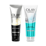 oltluclr - Olay Total Effects Foaming Cleanser | Olay Luminous Brightening Foaming Cleanser | Face Wash - 100ml Each - Looknstyle
