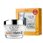 olylumivtvrmclr - Olay Vitamin C Kit for 2X Glow | Vitamin C Cream with Free Cleanser - Looknstyle